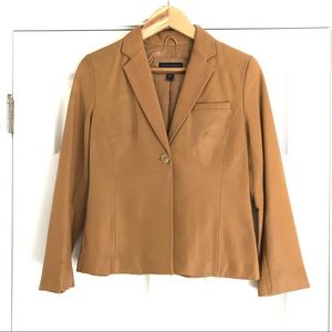 Banana Republic Camel Lambskin Leather Jacket